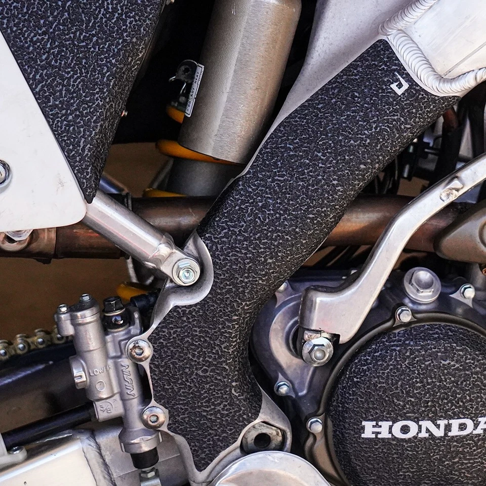 Protectores de cuadro negro Honda CRF250 2004-2009 agarre cinta protectores CRF 250 CRF250R Foto 2 de 4