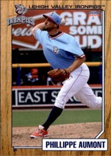 2014 Lehigh Valley Ironpigs Choice 2 #2 Phillippe Aumont Quebec Canada Card