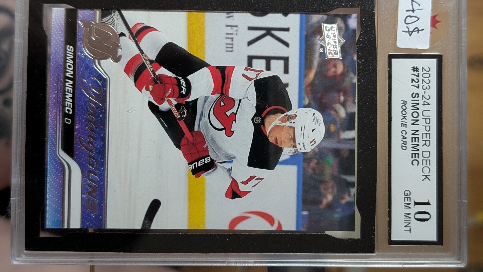 2023-24 Upper Deck Simon Nemec RC #727 KSA 10 Gem Mint