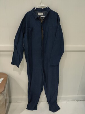 NWoT Team Safety Apparel Men's Blue Denim Coveralls Size 56 $80 CC115