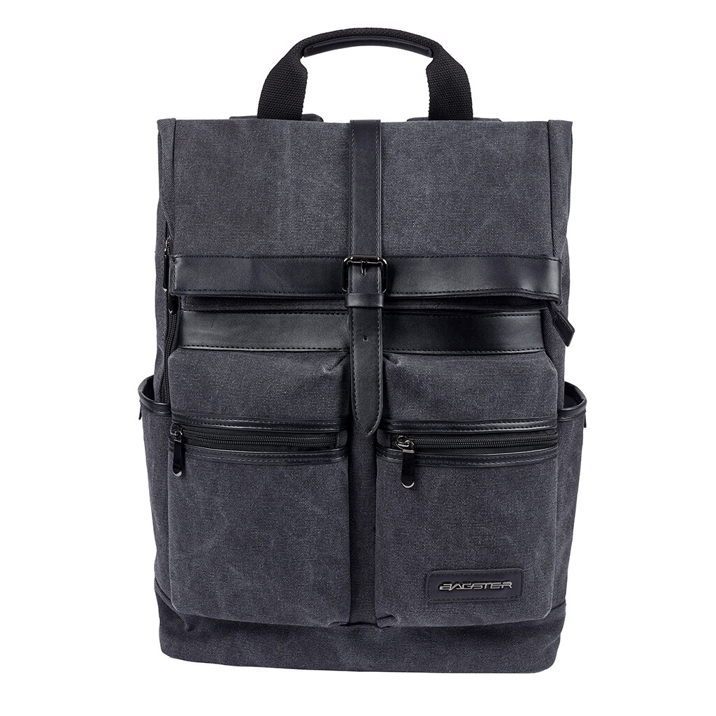 Sac à dos BAGSTER DISTRICT 20L finitions premium noir haute résistance