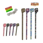 Fimo Clay Smoking Pipe Psychedelic Art Design - Large 6.5" or Small 5" Handheld