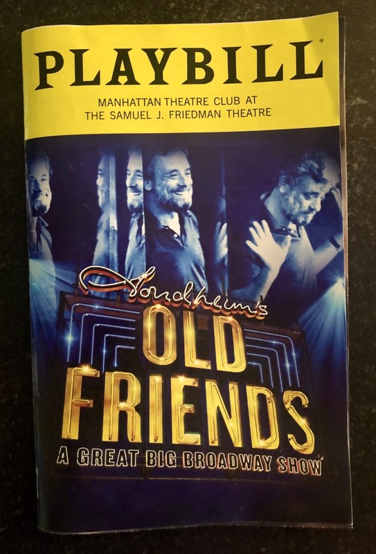 Broadway Playbill Sondheim's OLD FRIENDS Manhattan Theatre Club May 2025