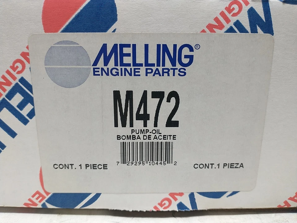 Repuesto de stock de bomba de aceite del motor Melling M472 para 1999-2010 Select Hyundai Kia Foto 3 de 4