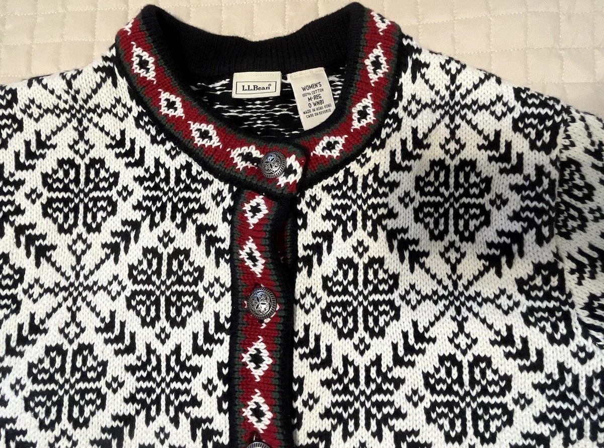 Ll bean fair outlet isle cardigan