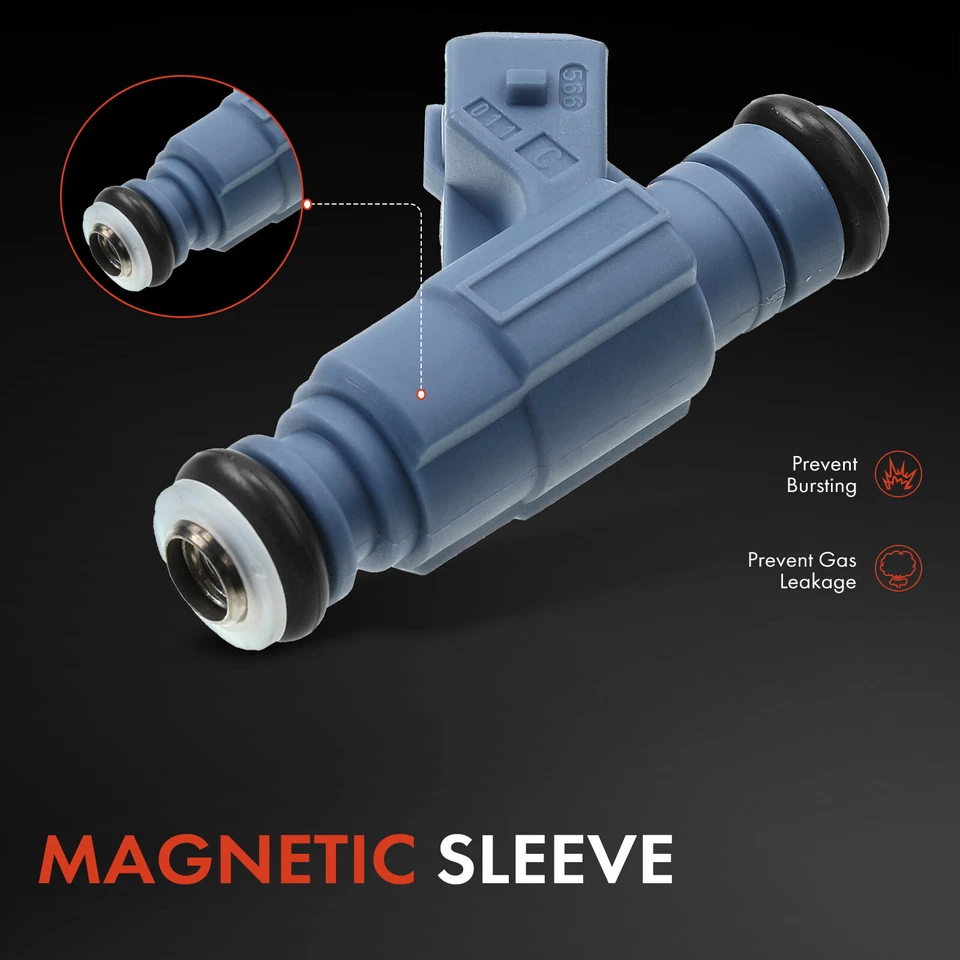 4 inyectores de combustible para Audi A4 02-06 A4 Quattro 01-05 VW Passat 2000-2005 1,8 L Foto 3 de 4