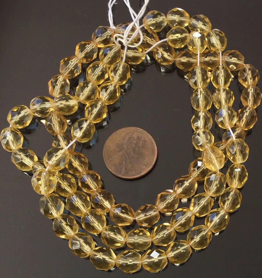 Increíbles cuentas de vidrio pulido al fuego de miel checa comercial de 8 mm - 50 cuentas Foto 3 de 3