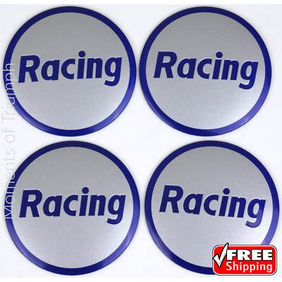 4x Racing Wheel Center Hub Cap Sticker Decal 2.2