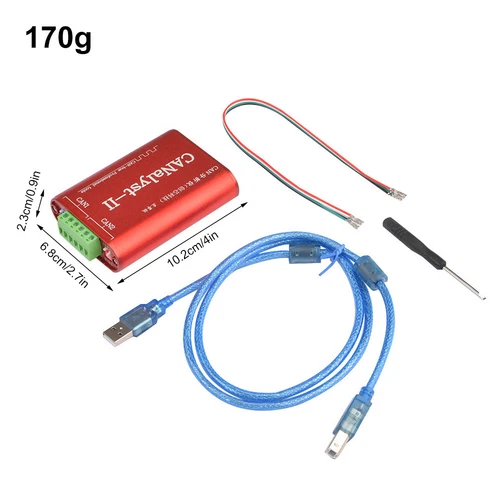 2 CH 2500 VRMS CAN Open J1939 DeviceNe Dual Channel USB To CAN Adapter Analyzer
