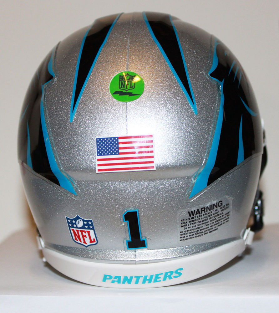 Alternate Helmets Carolina Panthers Motorcycle Helmet Carolina