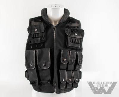 Tactical Assault Vest Costume Cosplay Police Weathered Riot Gear SWAT ...