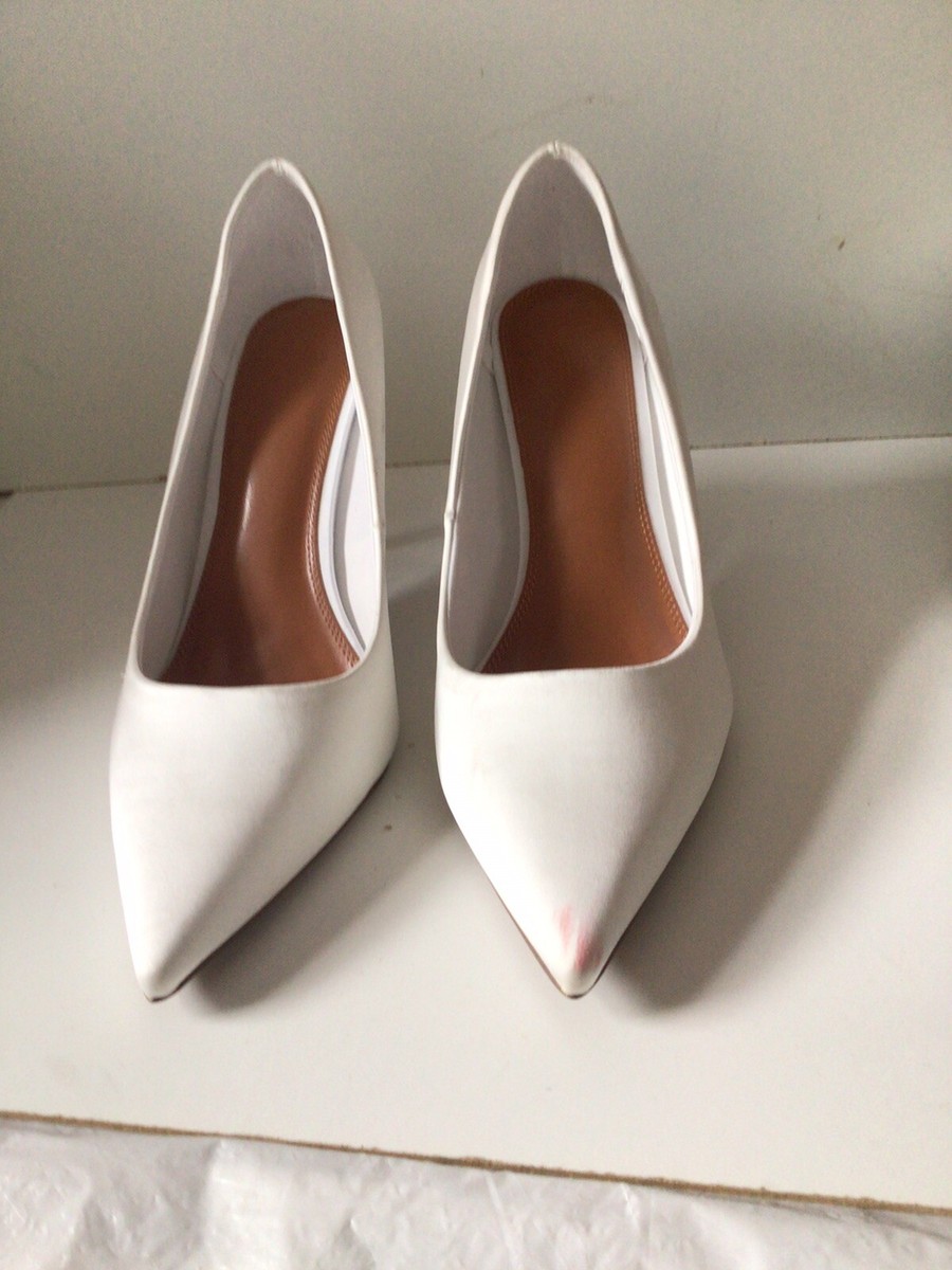 ASOS DESIGN OFF WHITE BRIDAL COURT HIGH HEEL SHOES SIZE UK9 EU42