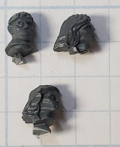 Warhammer Old World Bretonnian Bits Knights of the Realm Bare Errant Heads x3