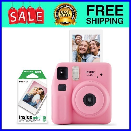 Fujifilm Instax Mini SE Instant Camera Pink with 10 Free Mini Film-image