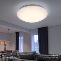 Wohnzimmerleuchte Deckenlampe Flurleuchte Deckenleuchte Led Weiß Rund D 34,5 Cm