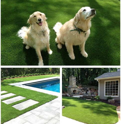 6.5x10ft Artificial Turf Fake Grass Carpets Mat Rug Synthetic Landscape 1.2" H - Picture 12 of 13