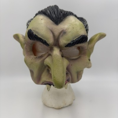 2002 Disguise Dracula Rubber Halloween Cosplay Horror Theme Dress Up Theater VTG