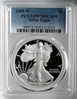 2005-W  $1  PROOF AMERICAN SILVER EAGLE (ASE/SAE) PCGS PR70 DCAM  #61215215