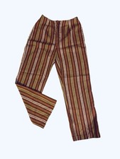 70s Vintage Montgomery Ward Pants Wide Straight Leg High Rise Plaid Hippie XS/S