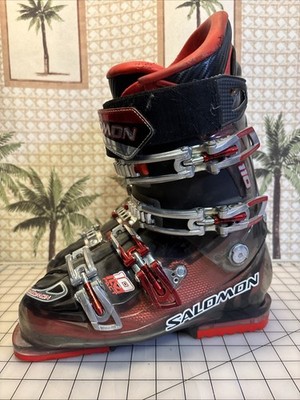 Rare SALOMON IMPACT 10 ENERGIZER 110 CRYSTAL TRANSLUCENT SKI BOOTS 307mm 26-26.5