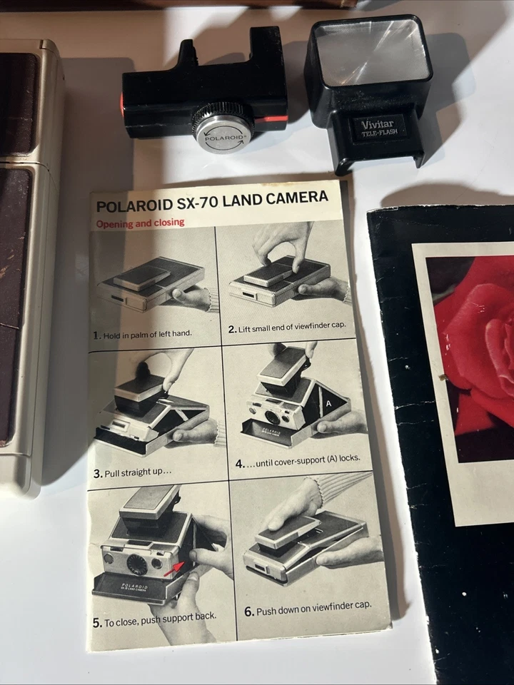 Vintage Polaroid SX-70 Kamera Alpha 1 Classic analoge Sofortbildkamera mit Tasche ungetestet - Bild 3 von 4