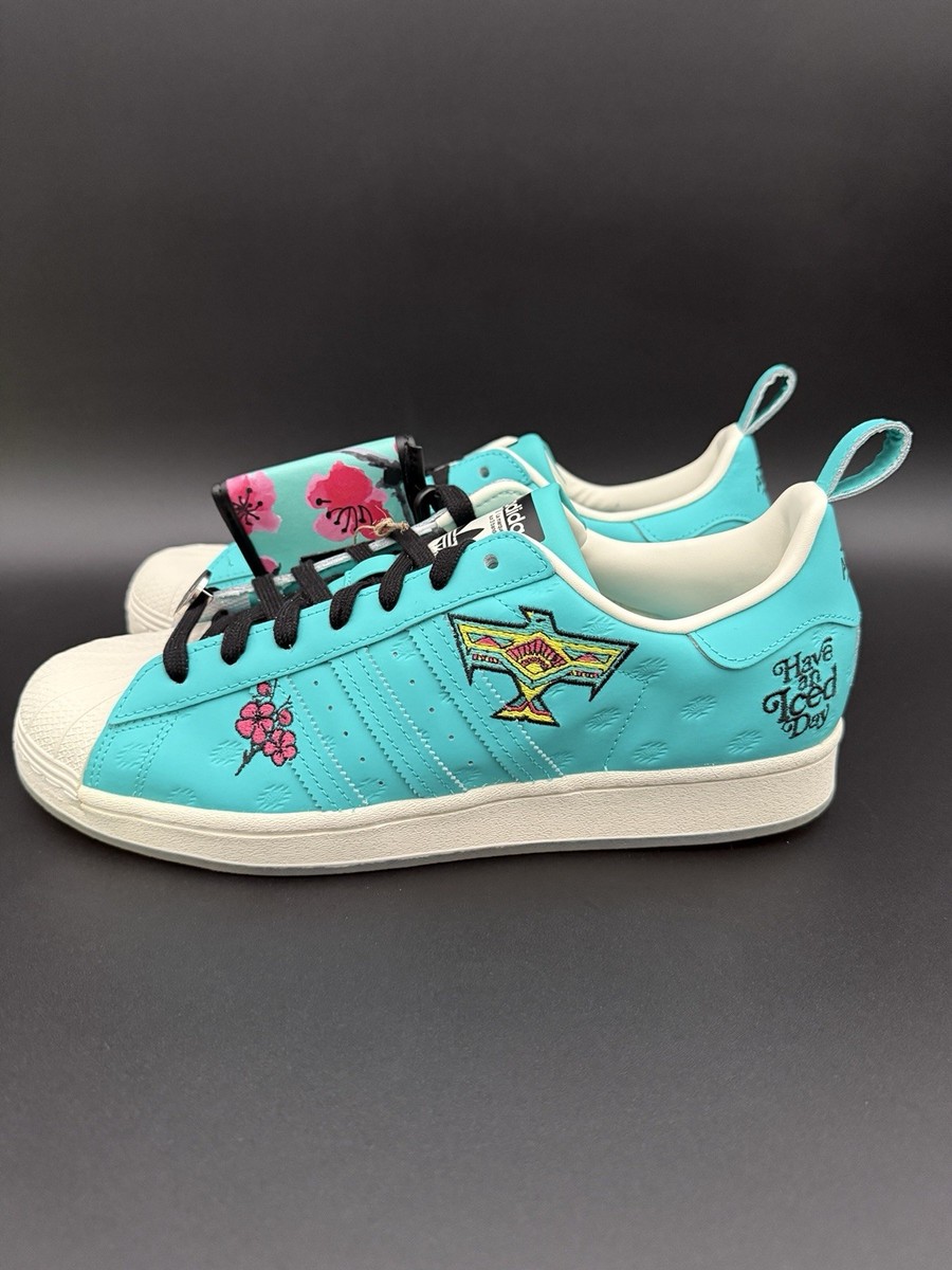 Adidas Arizona Superstar Have An Iced Day Teal White Mens Brand