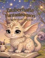 Malbuch Fantasiewesen A4, 80 Seiten, Entspannung, KreativitäT, Ausmalbuch