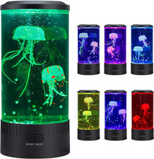 Jellyfish Lamp - 7 Colour, 5 Level Brightness Mood Night Lights for Home, Office