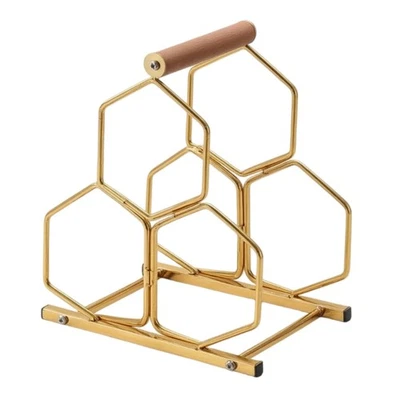 Tischweinregal Freistehend Weinregal aus Metall Modern für Hausbar, Sammler - Bild 1 von 4