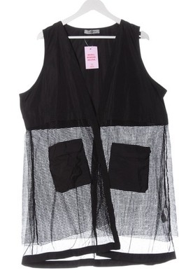 ZEDD PLUS Strickweste Damen Weste Gr. DE 46 schwarz Casual-Look