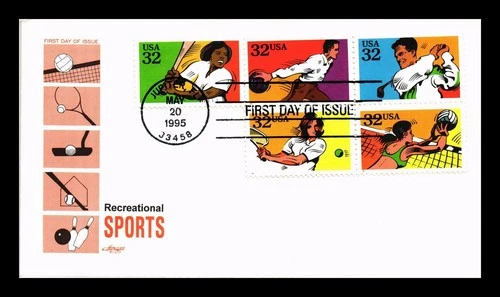 ARTMASTER US COVER FIRST DAY OF ISSUE BOOKLET RECREATIONAL SPORTS