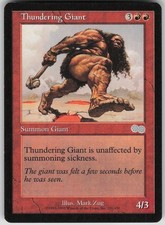 Magic the Gathering TCG Thundering Giant U Urza's Saga 221
