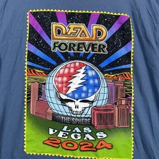 Dead  Company Shirt Mens Large Blue Las Vegas 2024 The Sphere Concert Tour Band
