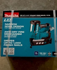 18V LXT Lithium-Ion 16-Gauge Cordless 2-1/2 In. Straight Finish Nailer Tool Only