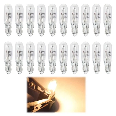 12V T5 W1.2W LED Incandescent, 20 Pièces Ampoule Tableau de Bord - Photo 1/4