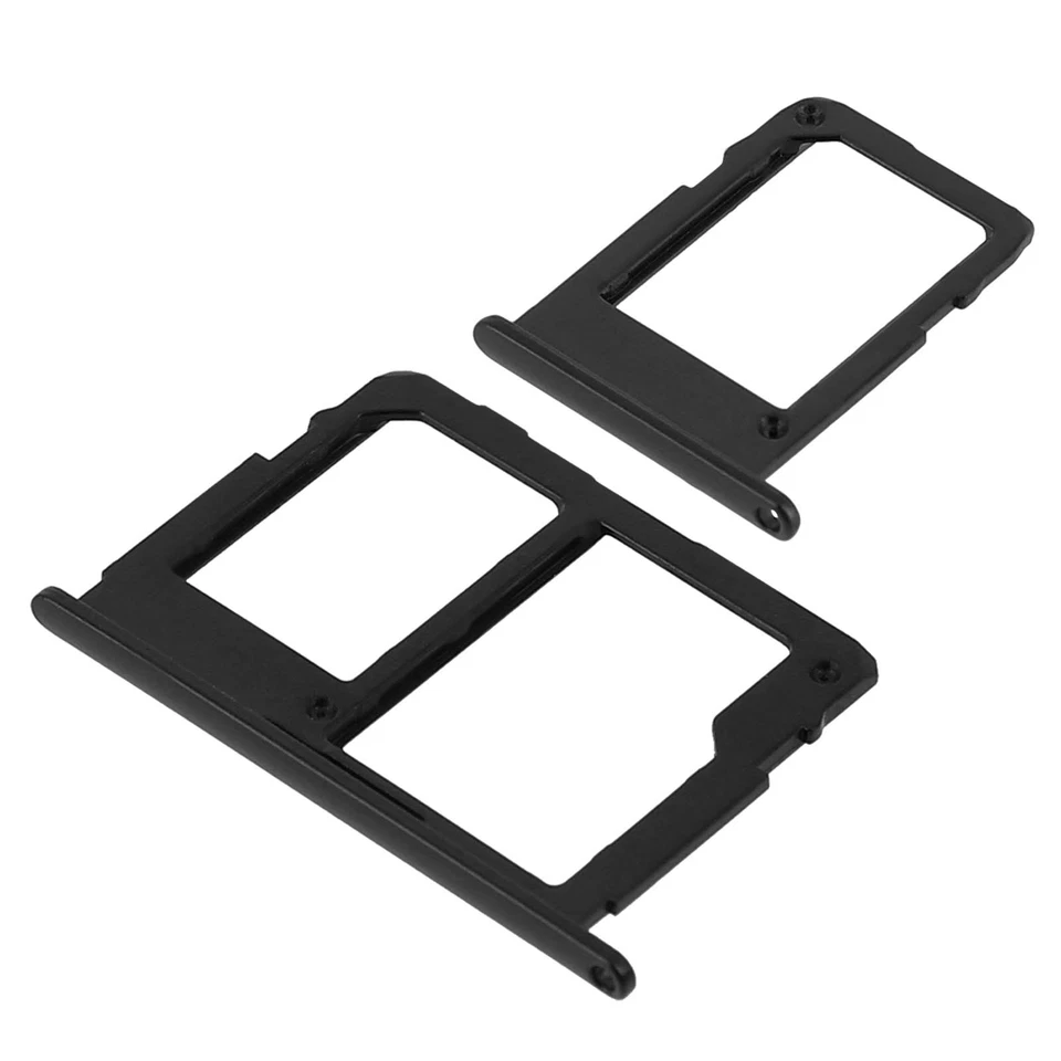 Tiroir SIM pour Samsung Galaxy J3 2017 support 2x carte nano SIM + microSD, Noir - Photo 1/4