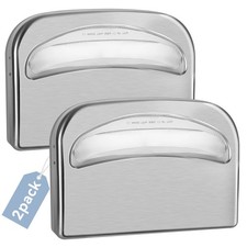 2 Pack Commercial Toilet Seat Cover Dispenser Wall Mount, 16.3-Inch Large Cap...