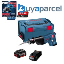 Image of Bosch 18v GSA 18VLI Li-Ion Cordless Recip Saw + 1 x 6.0ah, Charger + LBOXX