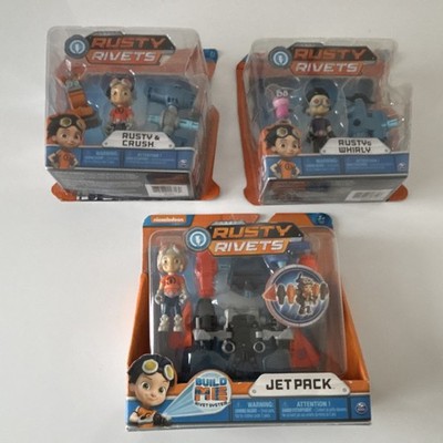 Nickelodeon Rusty Rivets Action Figures Rusty, Crush, Whirly, Jet Pack Boxed