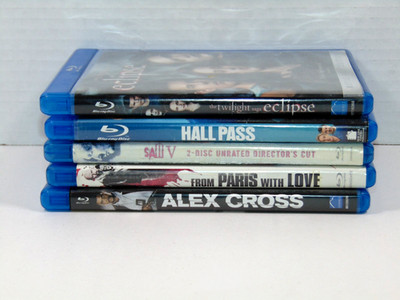   Bulk Movie Bundle MIXED GENRE-Great Value-5 BLU-RAY/DVD LOT L-FAST SHIPPING!!