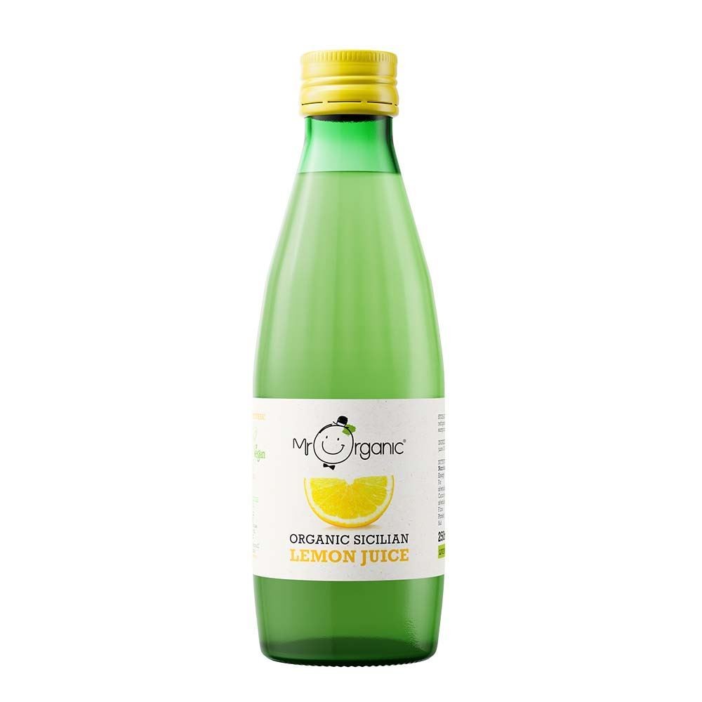 Mr Organic Sicilian Lemon Juice 250ml - 2 Pack