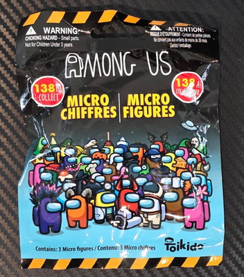 Among Us Toikido Micro Figures Series #1 Blind Bag 3 Surprise Figure