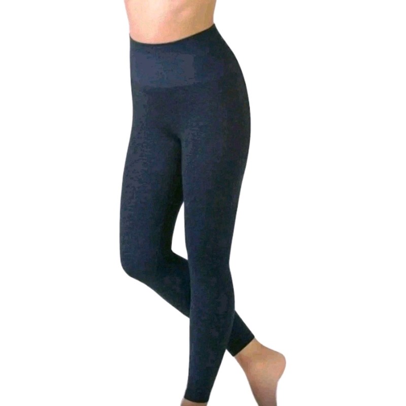 NEW! WARNERS BLISSFUL BENEFITS SZ L/XL BLUE  LEGGINGS NO MUFFIN TOP SHAPE WEAR 