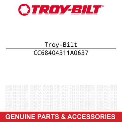 Troy-Bilt 684-04311A-0637 Chute Support Bracket Assembly Powder Black Vortex