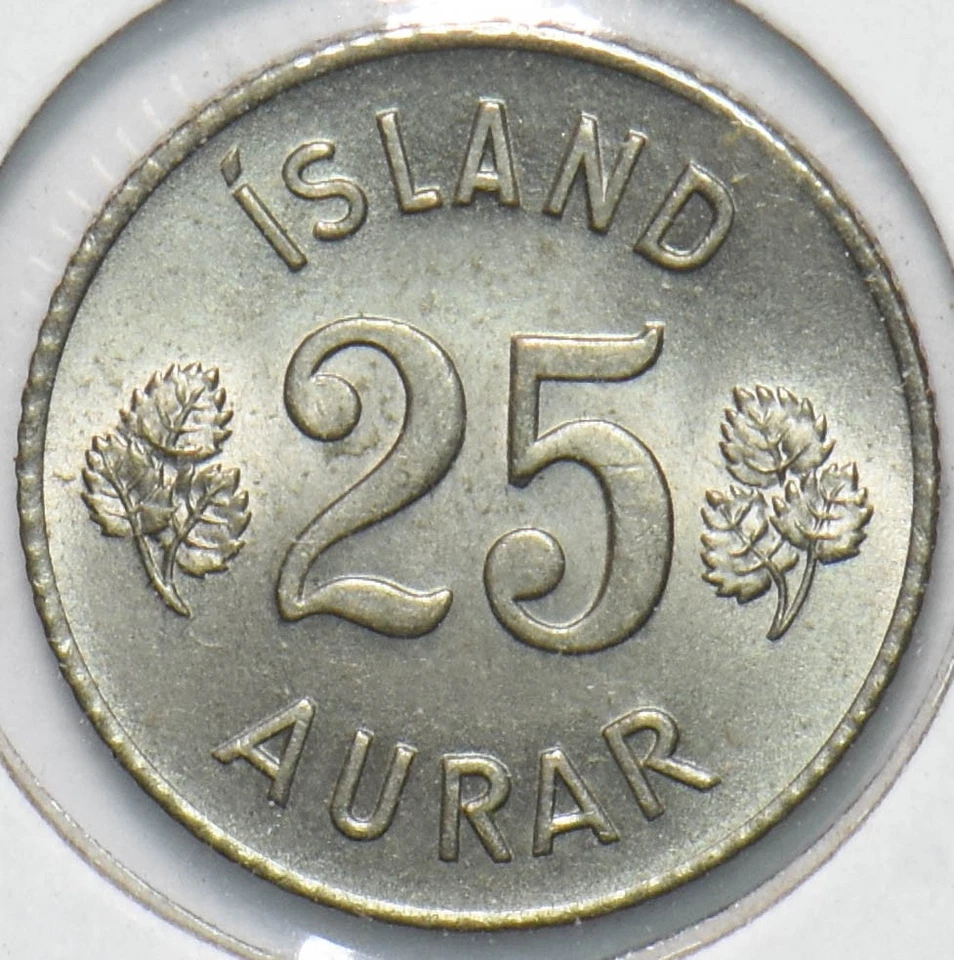 Iceland 1965 25 Aurar 192387 combine shipping - Image 2 of 2