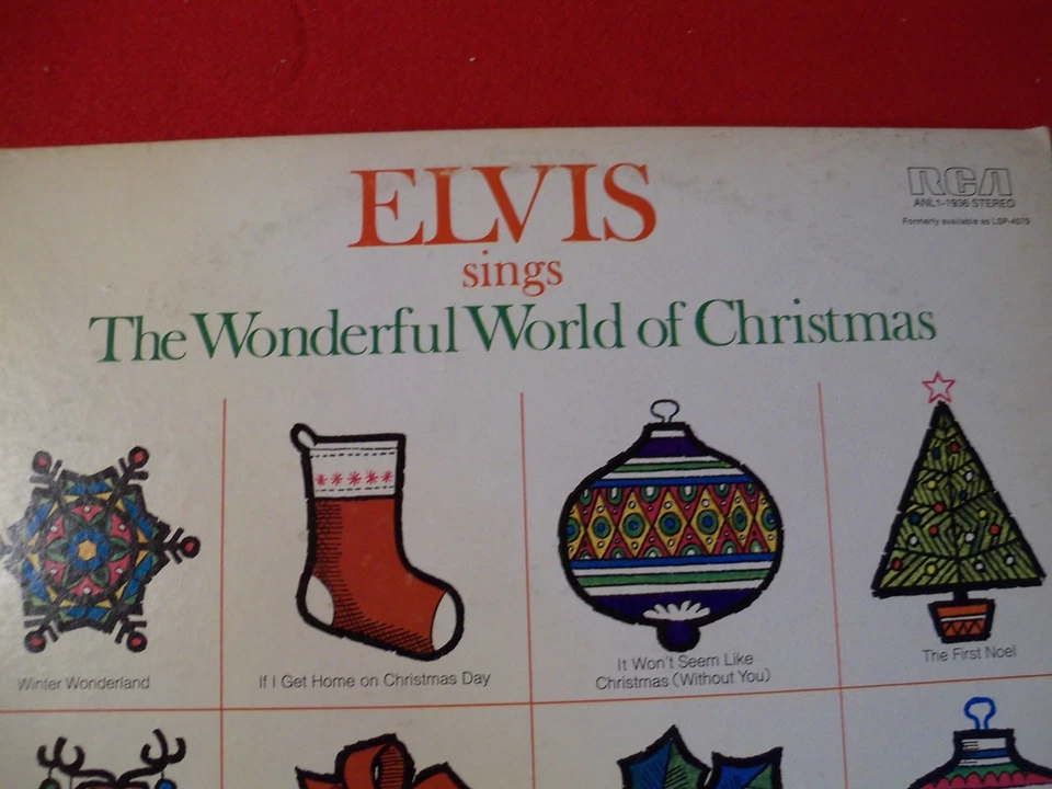 ELVIS PRESLEY LP "WONDERFULWORLD OF CHRISTMAS" ON CLASSIC HOLIDAY VINTAGE VINYL! - Image 3 of 4