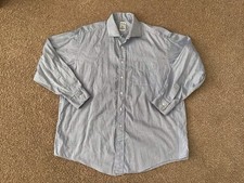 VINTAGE Brooks Brothers Shirt Men Size 17.3 Blue Relaxed Fit Made in USA