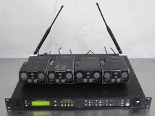 T180977 Telex RadioCom BTR-800 UHF Wireless Intercom  4 TR-825 Beltpack Units