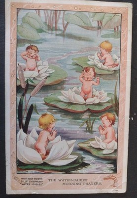 RAR - Walt Disneys Wasserbabys Postkarte, Die Wasserbabys Morgengebete 
