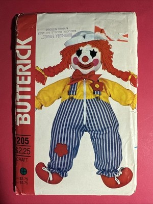 Butterick 205 3510 - 24  Learning Doll & Transfer Sewing Pattern UNCUT